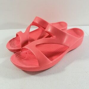 Dawgs Z Women's Coral Pink Size 10 Slip On Casual Beach Pool Sandals Slides
